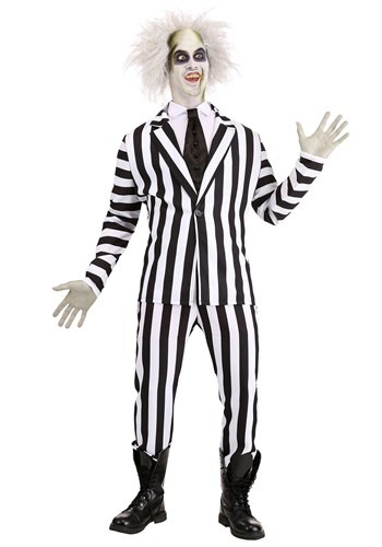 Beetlejuice Plus Size Adult Costume 1