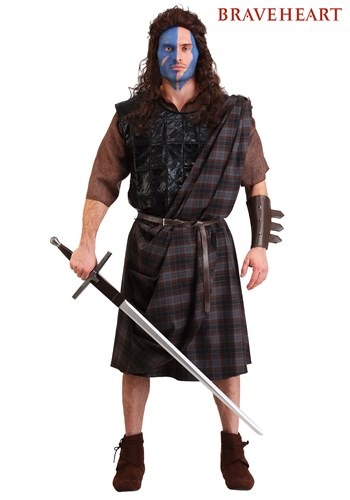 Men's Plus Size Braveheart Classic Costume