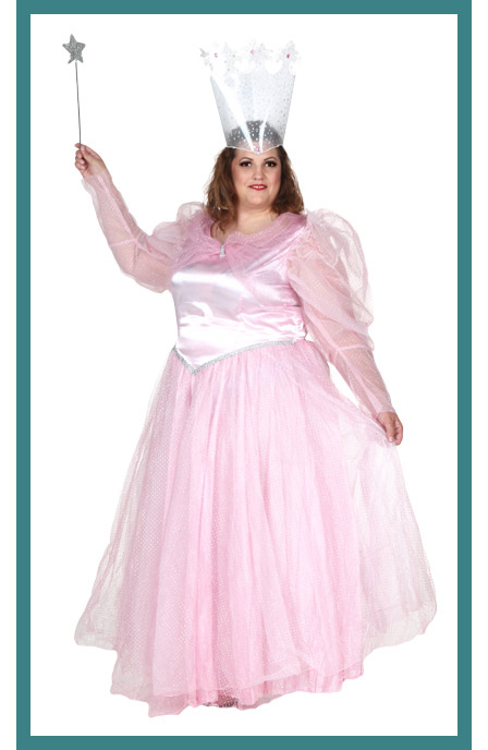 Full Coverage Womens Plus Size Glinda Costume